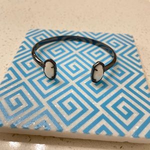 Elton black and white stone Kendra Scott cuff bracelet